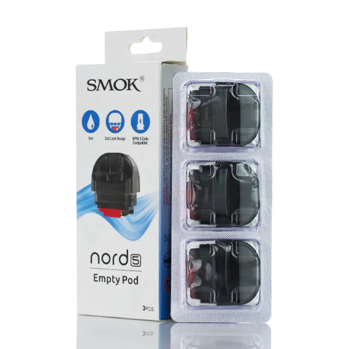 Smok Nord 5 Replacement Pods Smokeless - Vape THC CBD Smok Nord 5 Replacement Pods Smokeless - Vape THC CBD