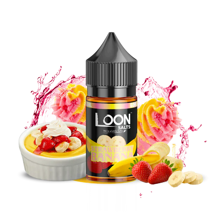 Loon Strawberry Banana Salts Smokeless - Vape THC CBD Loon Strawberry Banana Salts Smokeless - Vape THC CBD