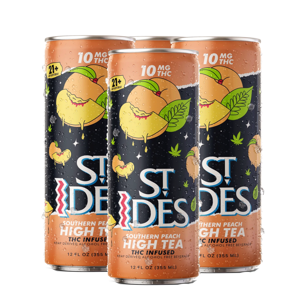 St Ides Southern Peach High Tea - 10mg - Smokeless - Vape THC CBD