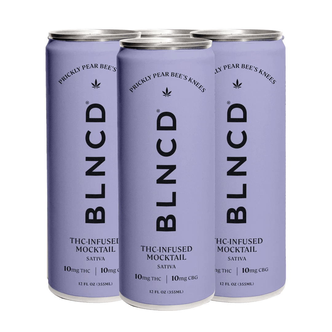 BLNCD Delta 9 THC Mocktail 10mg - Prickly Pear Bee's Knees - Smokeless - Vape THC CBD