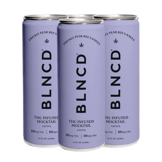 BLNCD Delta 9 THC Mocktail 10mg - Prickly Pear Bee's Knees - Smokeless - Vape THC CBD
