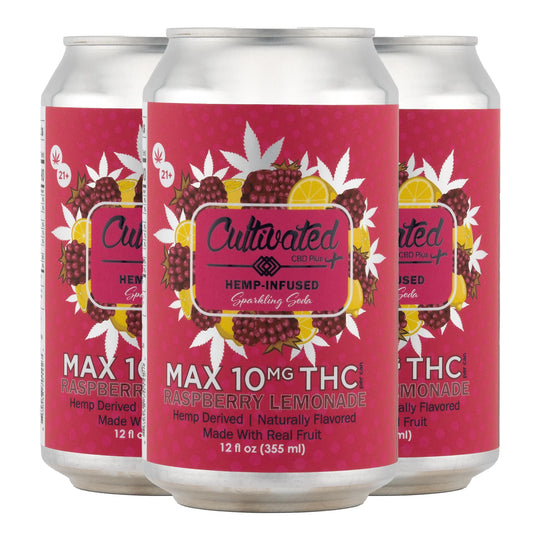 Cultivated THC Sparkling Sodas 10mg - Smokeless - Vape THC CBD