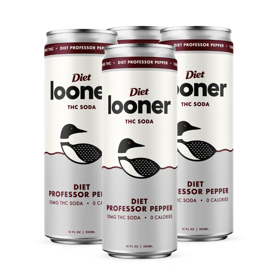 Looner Delta 9 Soda - Diet Professor Pepper 10mg