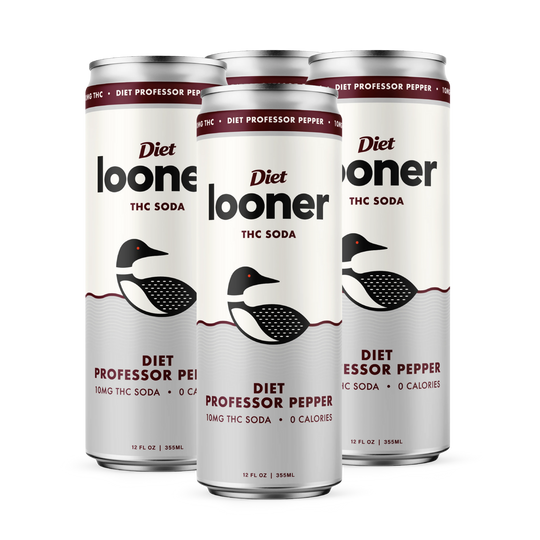 Looner Delta 9 Soda - Diet Professor Pepper 10mg