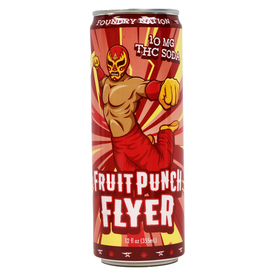 Foundry - Delta-9 Soda - Fruit Punch Flyer 10mg - Smokeless - Vape THC CBD
