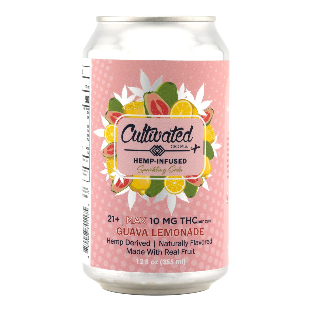 Cultivated THC Sparkling Sodas 10mg - Smokeless - Vape THC CBD