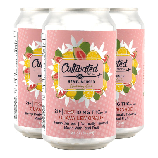 Cultivated THC Sparkling Sodas 10mg - Smokeless - Vape THC CBD