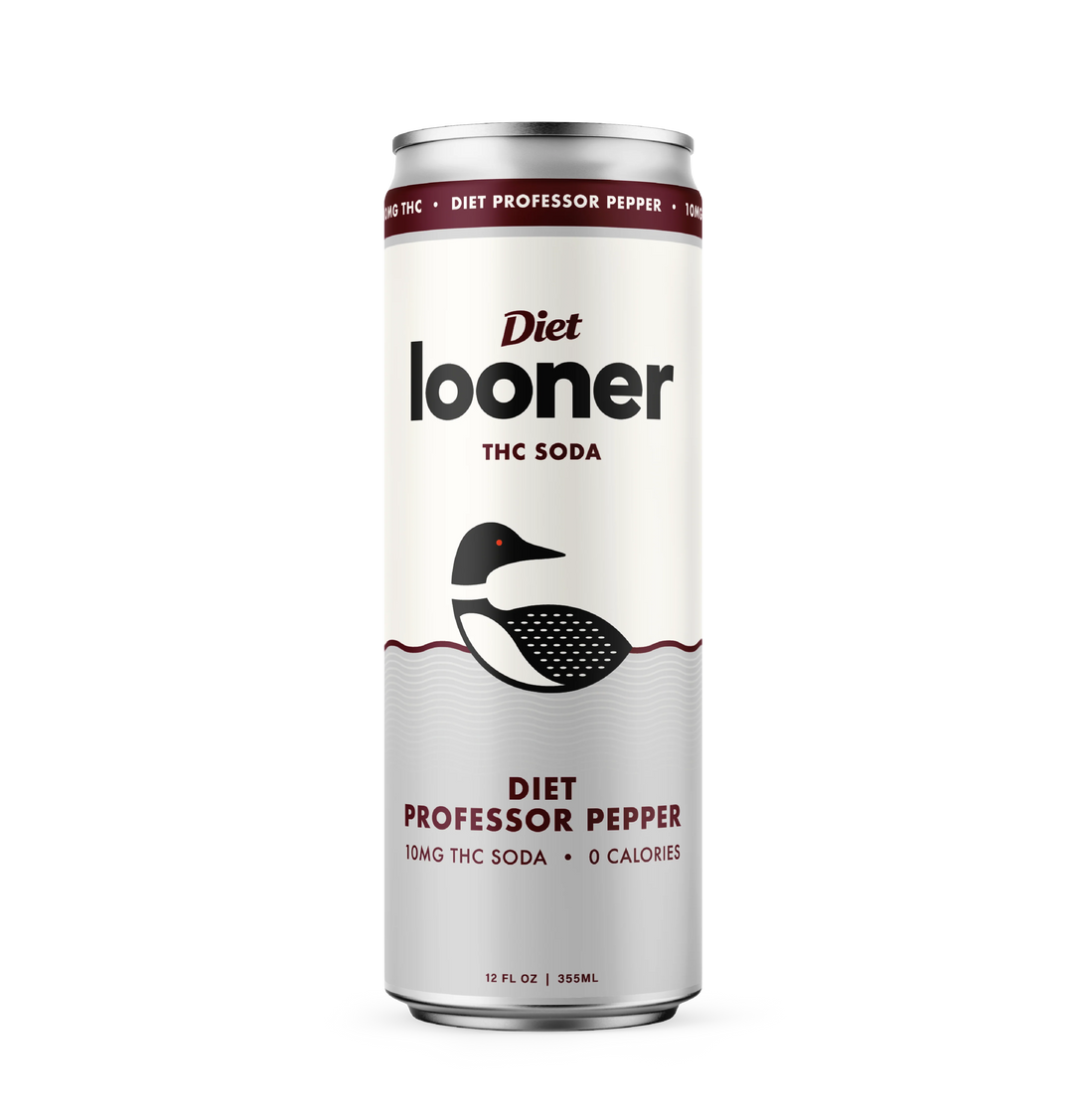 Looner Delta 9 Soda - Diet Professor Pepper 10mg