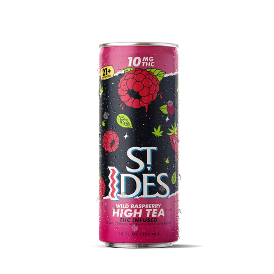 St Ides Wild Raspberry High Tea - 10mg - Smokeless - Vape THC CBD