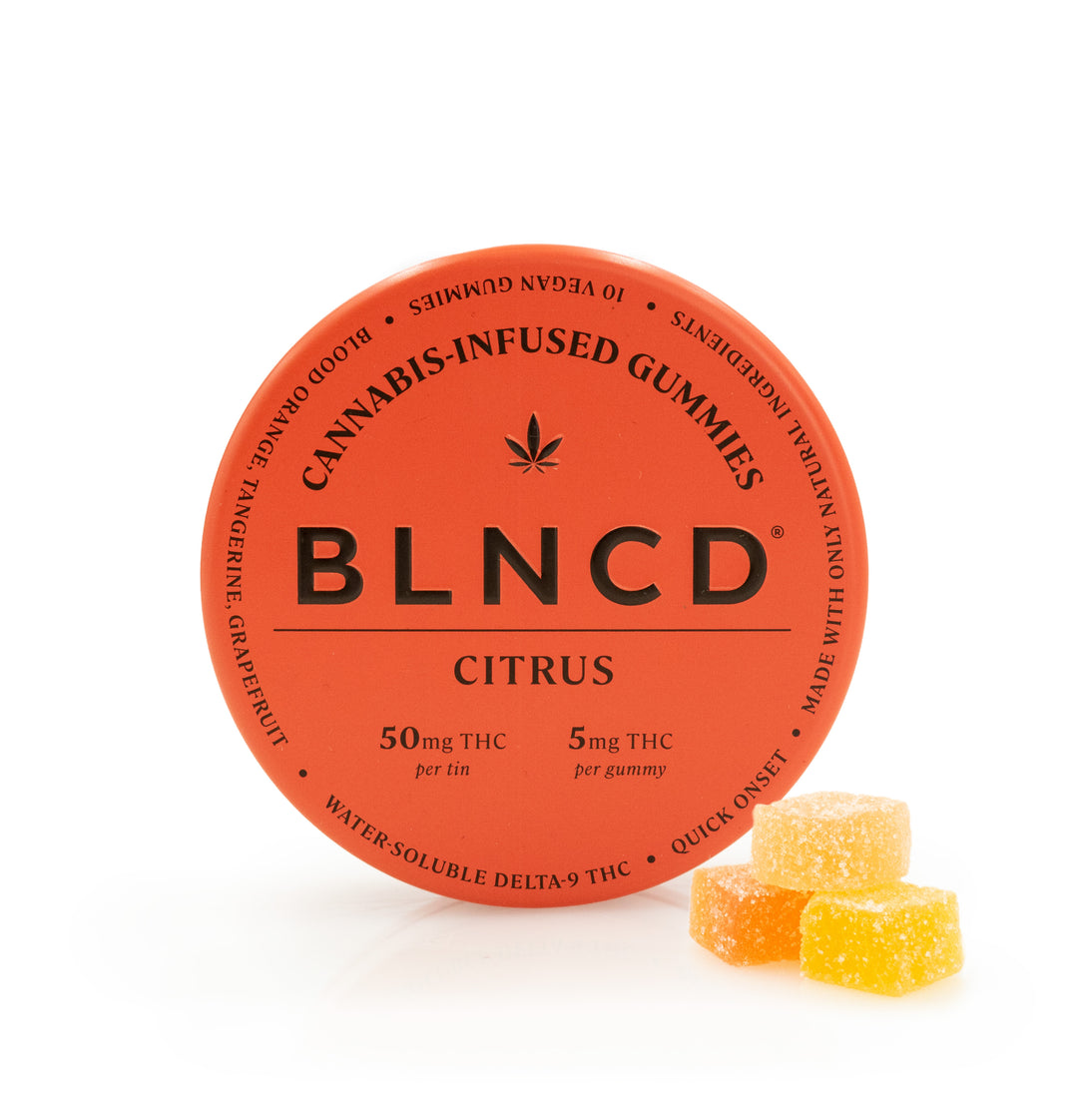 BLNCD - Delta 9 Water Soluble Gummies Citrus 10ct 50mg - Smokeless - Vape and CBD