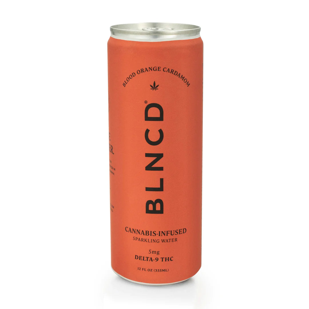 BLNCD Delta 9 THC Sparkling Water - Blood Orange Cardamom - Smokeless - Vape THC CBD