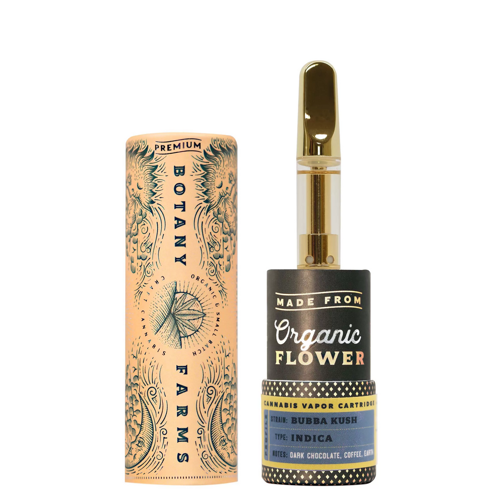 Botany Farms Cartridge - Bubba Kush HHC - Smokeless - Vape and CBD