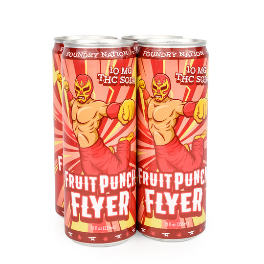Foundry - Delta-9 Soda - Fruit Punch Flyer 10mg - Smokeless - Vape THC CBD