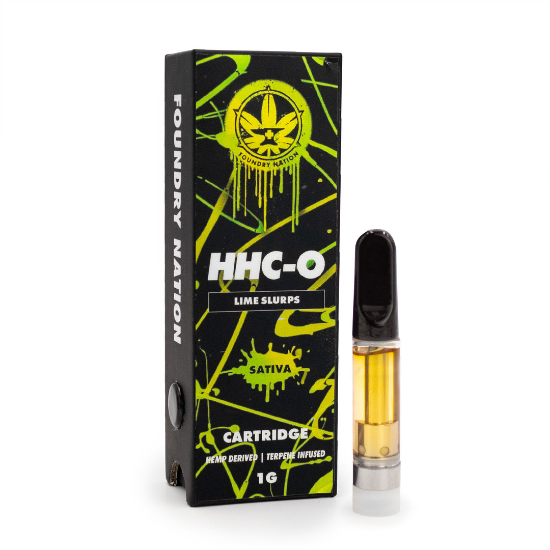 Foundry HHC-O Cartridge - Lime Slurps (Sativa) - Smokeless - Vape and CBD