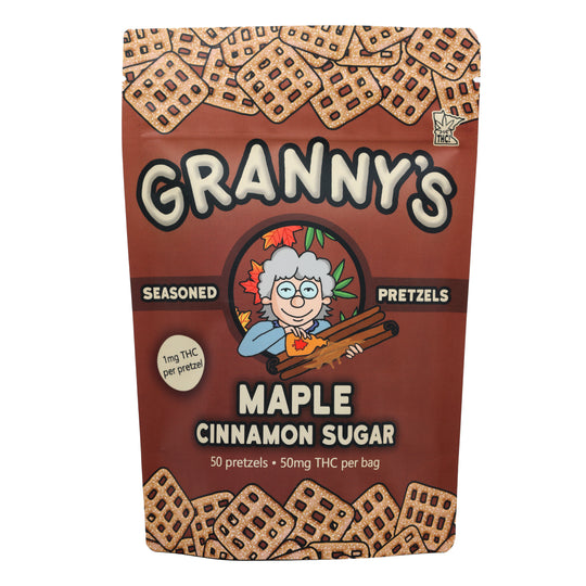 Granny's THC Pretzels 50mg - Smokeless - Vape and CBD