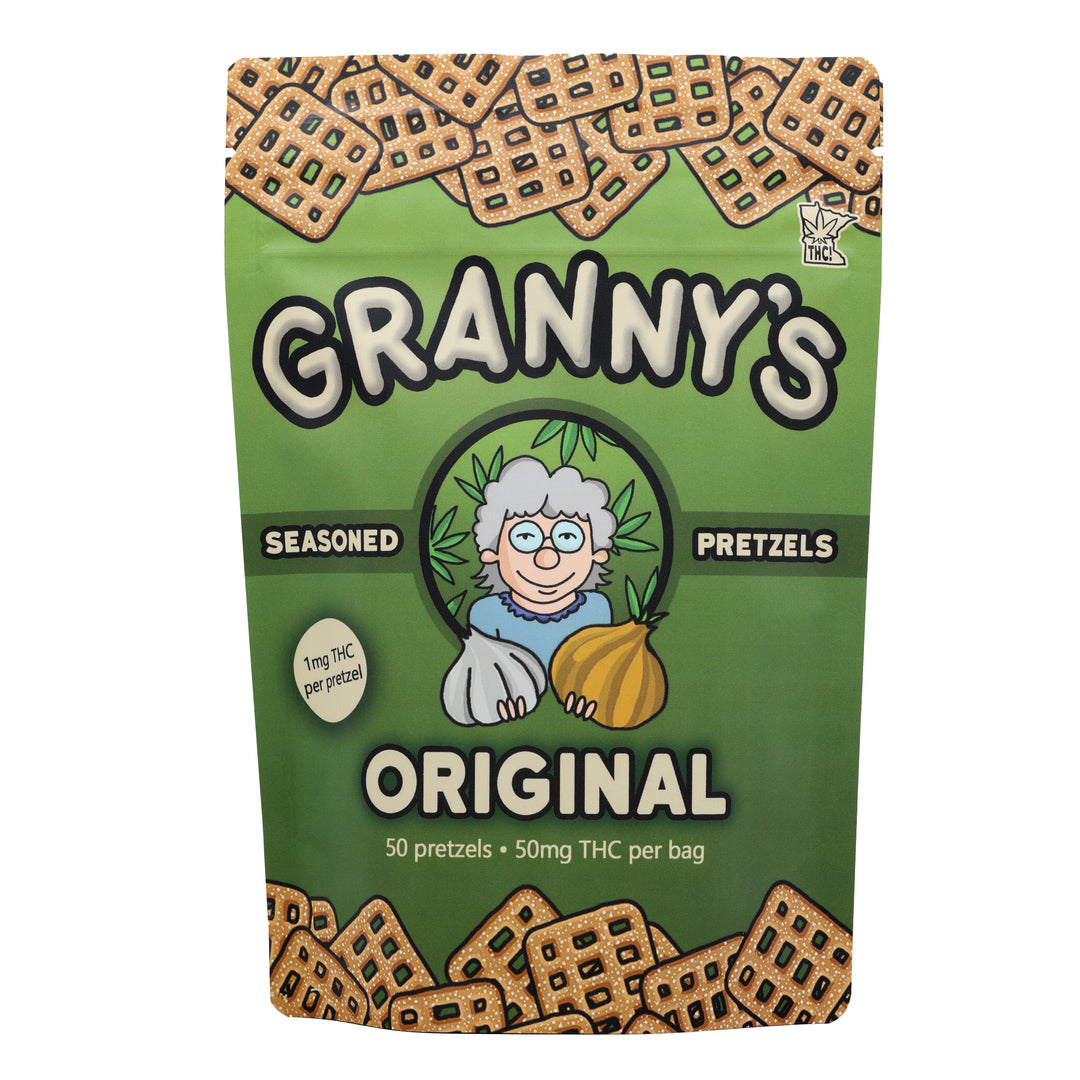 Granny's THC Pretzels 50mg - Smokeless - Vape and CBD