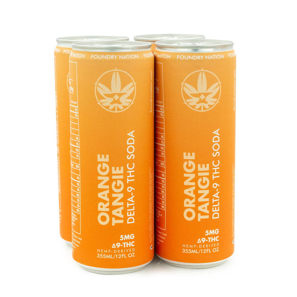 Foundry - Delta 9 Soda - Orange Tangie 5mg - Smokeless - Vape THC CBD