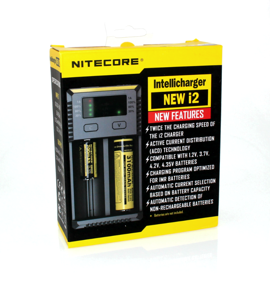 Nitecore i2 Charger - Smokeless - Vape and CBD