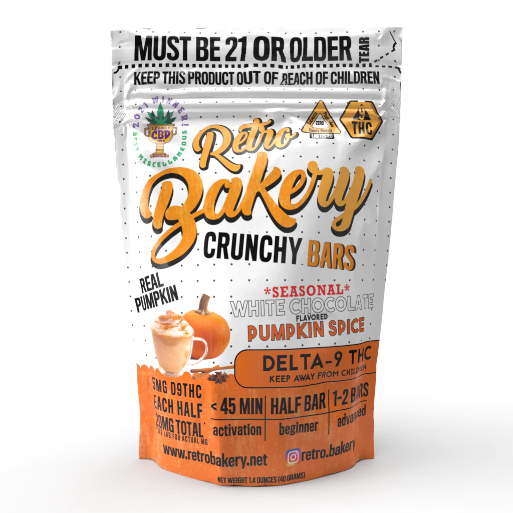 Retro Bakery THC Crunchy Bar 20mg - Smokeless - Vape and CBD
