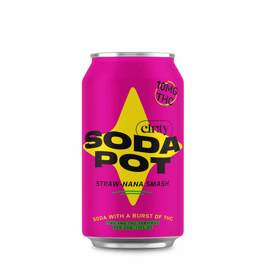 SodaPot Straw-Nana Smash THC Soda 10mg - Smokeless - Vape THC CBD