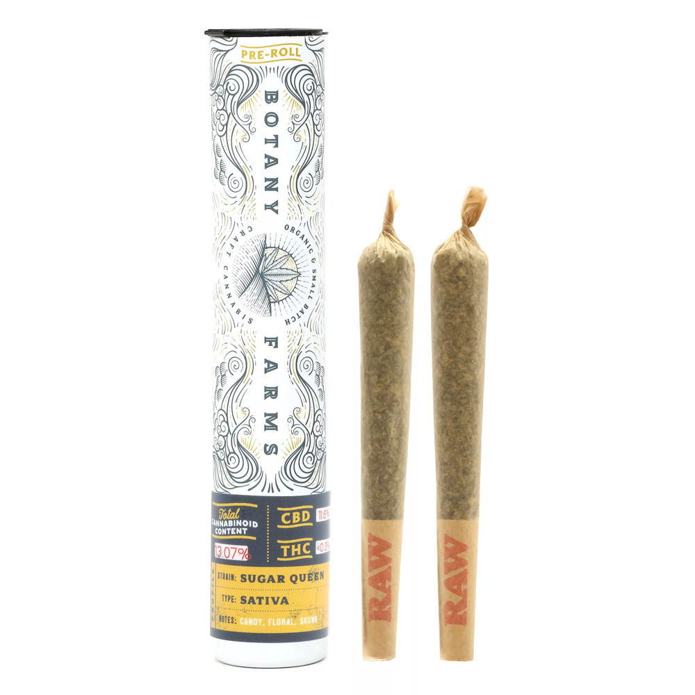 Botany Farms CBD Pre-Rolls - Sugar Queen - Smokeless - Vape and CBD