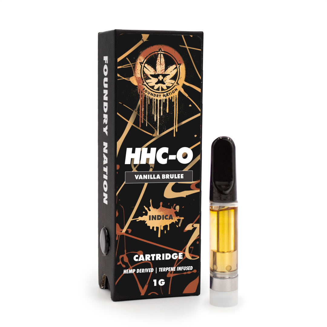 Foundry HHC-O Cartridge - Vanilla Brulee (Indica) - Smokeless - Vape and CBD