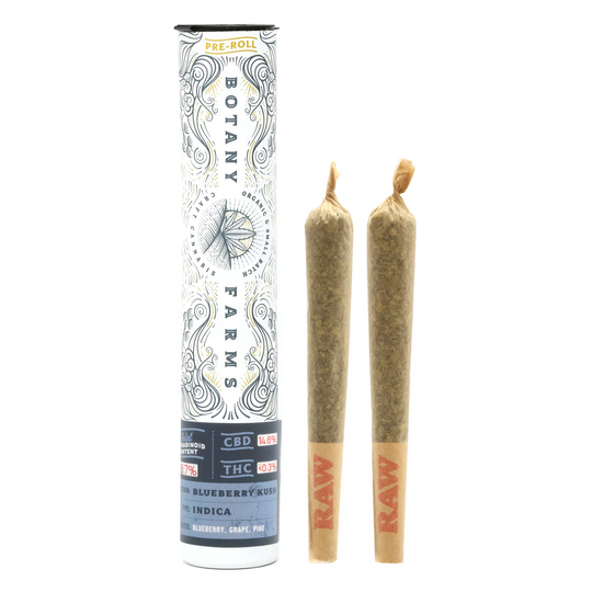 Botany Farms CBD Pre-Rolls - Blueberry Kush - Smokeless - Vape and CBD