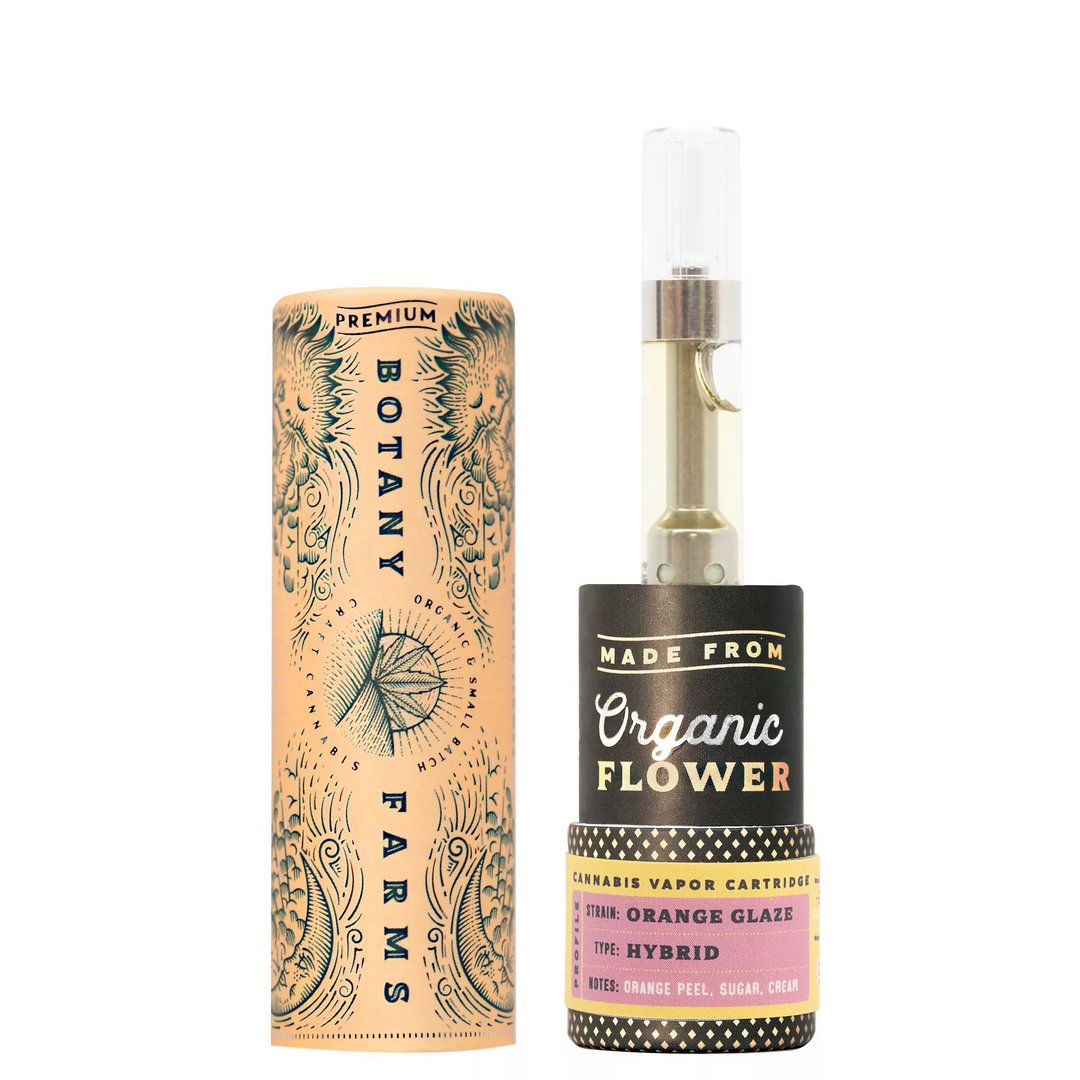 Botany Farms Cartridge - Orange Glaze HHC - Smokeless - Vape and CBD
