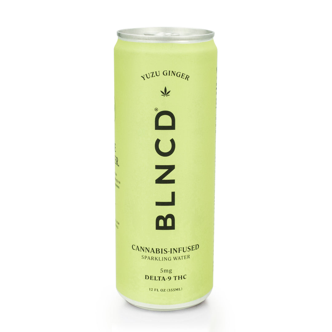BLNCD Delta 9 THC Sparkling Water - Yuzu Ginger - Smokeless - Vape and CBD