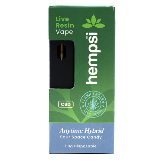 Hempsi Live Resin CBD Disposable Vape 1g - Smokeless - Vape and CBD