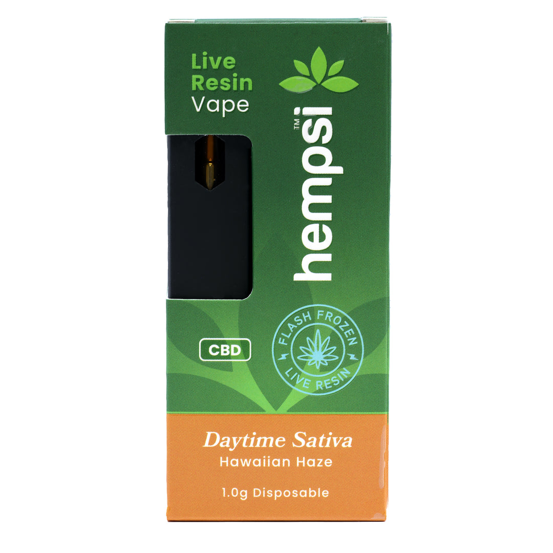 Hempsi Live Resin CBD Disposable Vape 1g - Smokeless - Vape and CBD