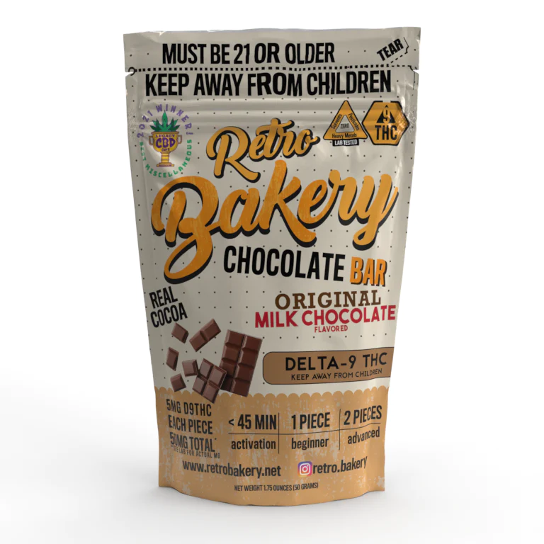 Retro Bakery Chocolate Bar 50mg Smokeless - Vape THC CBD Retro Bakery Chocolate Bar 50mg Smokeless - Vape THC CBD