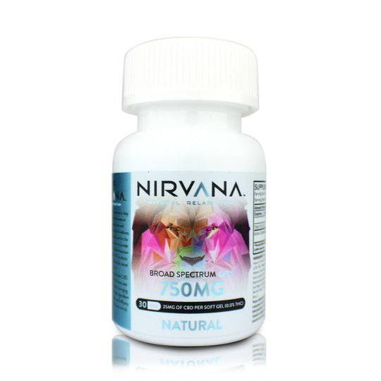 Nirvana CBD Gelcaps - Natural - Smokeless - Vape and CBD